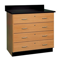 Base Cabinets with Locking Drawers
