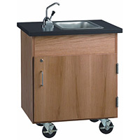 Mini Mobile Sink with Storage Cabinet