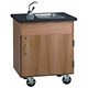 Mini Mobile Sink with Storage Cabinet