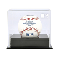 Deluxe Single Ball Cube Display Case with MLB Team Logo