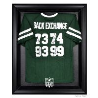 Black Framed Jersey Display Case with NFL Team Logo