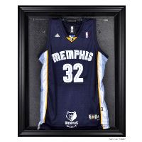 Black Framed Jersey Display Case with NBA Team Logo