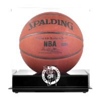 Blackbase Basketball Display Case with NBA Team Logo