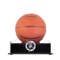 Mini Basketball Display Case with NBA Team Logo