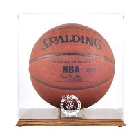 Basketball Display Case with NBA Team Logo
