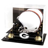 Golden Classic Mini Helmet Display Case with NCAA Logo