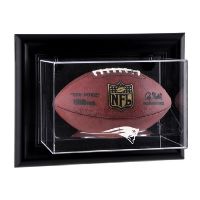 Black Framed Wall Mounted Football Case with NFL Logo