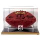 Wood Base Football Display Case with NFL Team Logo
