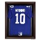 Brown Framed Jersey Display Case with NFL Team Logo