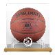 Woodbase Basketball Display Case with NBA Team Logo