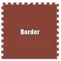 Burgundy Border Tile