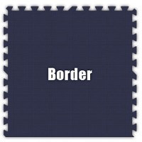 Navy Blue Border Tile