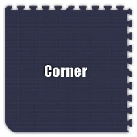 Navy Blue Corner Tile