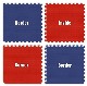 Royal Blue & Red