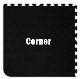 Black Corner Tile