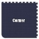 Navy Blue Corner Tile
