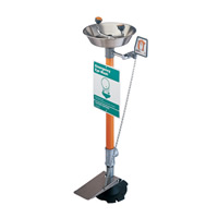 Pedestal Mounted Eyewash - Stainless Steel Bowl