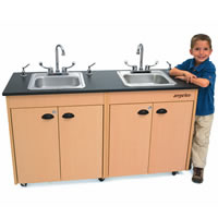 Lil Delux&trade; Portable Hot Water Sink, 51.75"W x 17.5"D x 29.5"H