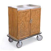 4405 Hardwood Beverage Restock Cart