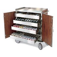 4406 Steel Frame Beverage Restock Cart