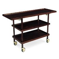 4592 Hardwood Service Cart with Drop Leaves