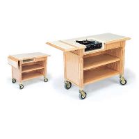 5634 Hardwood Butane Flambe Cart