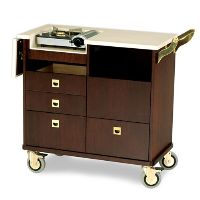 5635 Hardwood Butane Flambe Cart