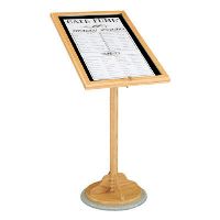 6824 Hardwood Menu Stand