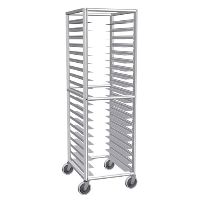 Pizza Rack with Removable Runners, 20 Pan Capacity, 69"H x 21-1/8"W x 26-1/2"D
