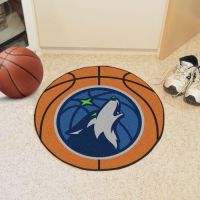 Minnesota Timberwolves Basketball Mat - 29 Diameter