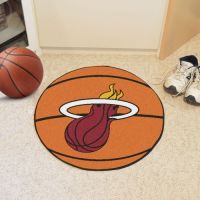 Miami Heat Basketball Mat - 29 Diameter