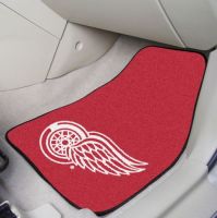 Detroit Red Wings (Red) 2-Piece Printed Carpet Car Mat Set - 18 x 27