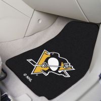 Pittsburgh Penguins 2-Piece Printed Carpet Car Mat Set - 18 x 27