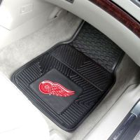 Detroit Red Wings 2-Piece Heavy Duty Vinyl Car Mat Set - 18 x 27