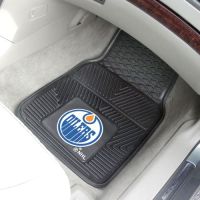 Edmonton Oilers 2-Piece Heavy Duty Vinyl Car Mat Set - 18 x 27