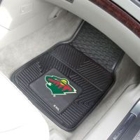 Minnesota Wild 2-Piece Heavy Duty Vinyl Car Mat Set - 18 x 27