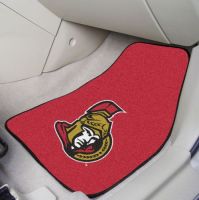 Ottawa Senators 2-Piece Printed Carpet Car Mat Set - 18 x 27