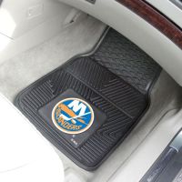 New York Islanders 2-Piece Heavy Duty Vinyl Car Mat Set - 18 x 27