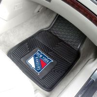 New York Rangers 2-Piece Heavy Duty Vinyl Car Mat Set - 18 x 27