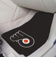 Philadelphia Flyers 2-Piece Printed Carpet Car Mat Set - 18 x 27