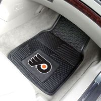 Philadelphia Flyers 2-Piece Heavy Duty Vinyl Car Mat Set - 18 x 27
