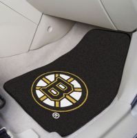 Boston Bruins 2-Piece Printed Carpet Car Mat Set - 18 x 27