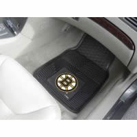 Boston Bruins 2-Piece Heavy Duty Vinyl Car Mat Set - 18 x 27