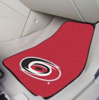 Carolina Hurricanes 2-Piece Printed Carpet Car Mat Set - 18 x 27