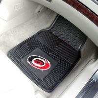 Carolina Hurricanes 2-Piece Heavy Duty Vinyl Car Mat Set - 18 x 27
