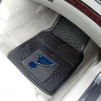 St Louis Blues 2-Piece Heavy Duty Vinyl Car Mat Set - 18 x 27