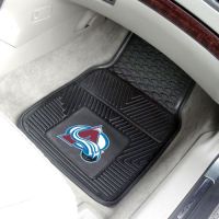 Colorado Avalanche 2-Piece Heavy Duty Vinyl Car Mat Set - 18 x 27
