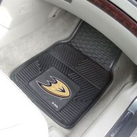 Anaheim Ducks 2-Piece Heavy Duty Vinyl Car Mat Set - 18 x 27