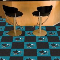 San Jose Sharks Carpet Tiles - 18 x 18 Tiles