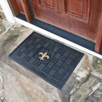 New Orleans Saints Medallion Door Mat - 20 x 30
